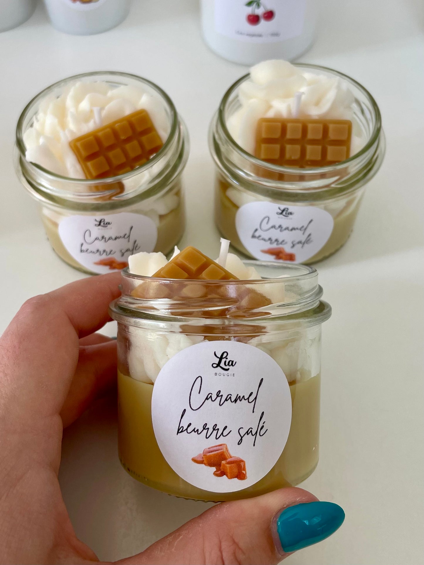 Bougie gourmande senteur Caramel au beurre salé