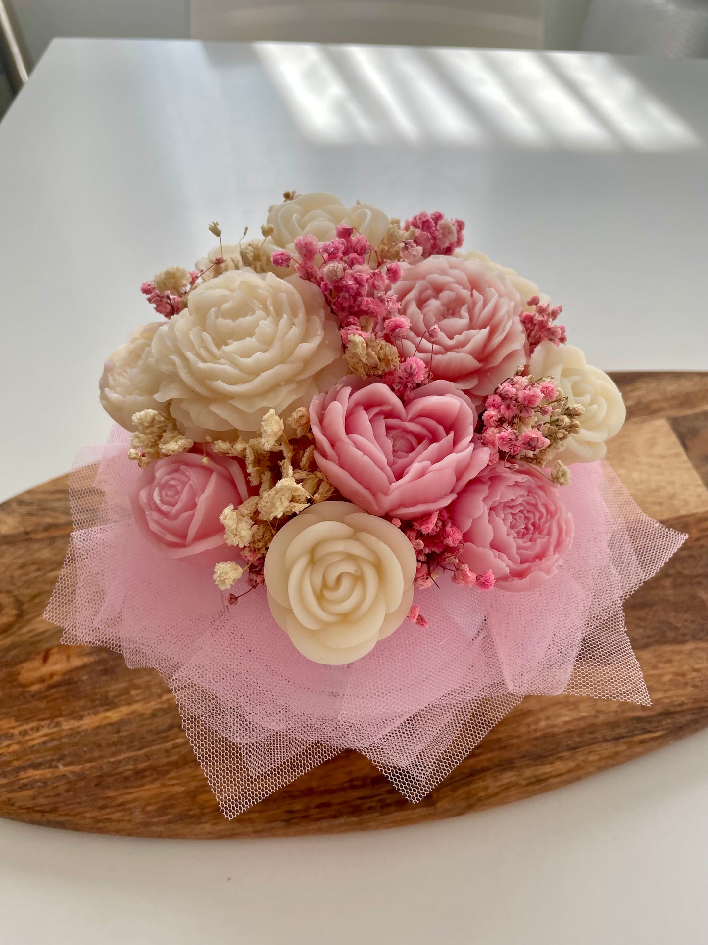 Bouquet de fleurs de Fondants Parfumés – ROSE / PRE-COMMANDE