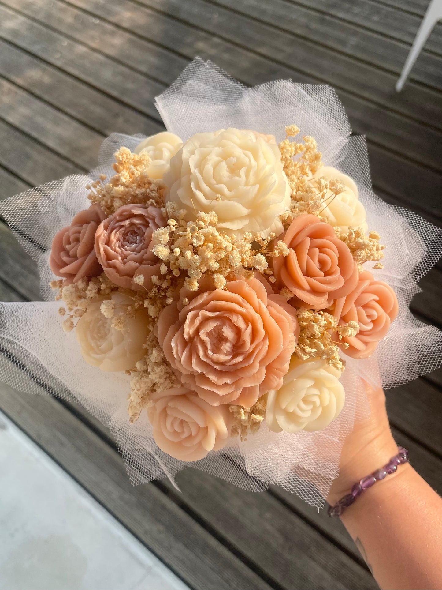 Bouquet de fleurs de Fondants Parfumés – MARRON / PRE-COMMANDE
