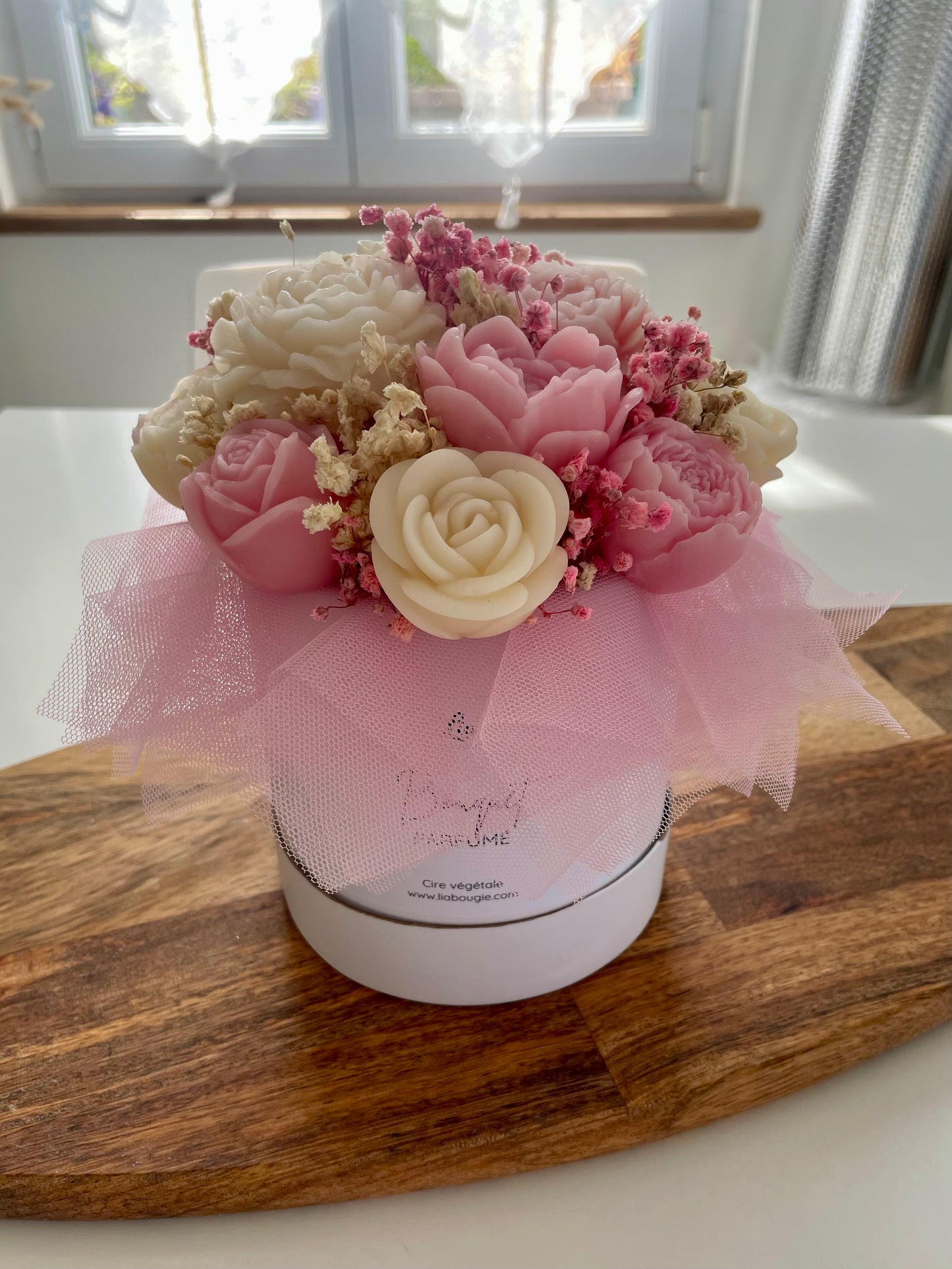 Bouquet de fleurs de Fondants Parfumés – ROSE / PRE-COMMANDE