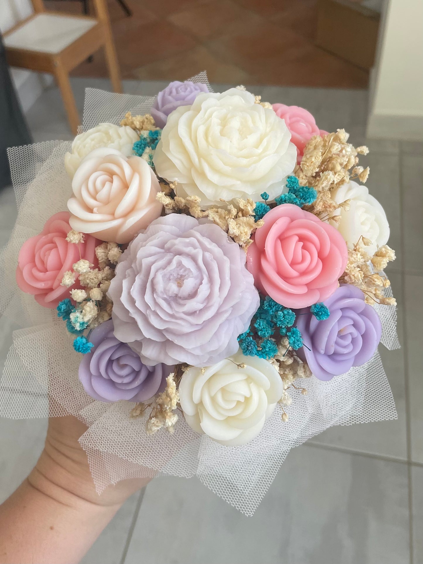 Bouquet de fleurs de Fondants Parfumés – COLORÉ / PRE-COMMANDE
