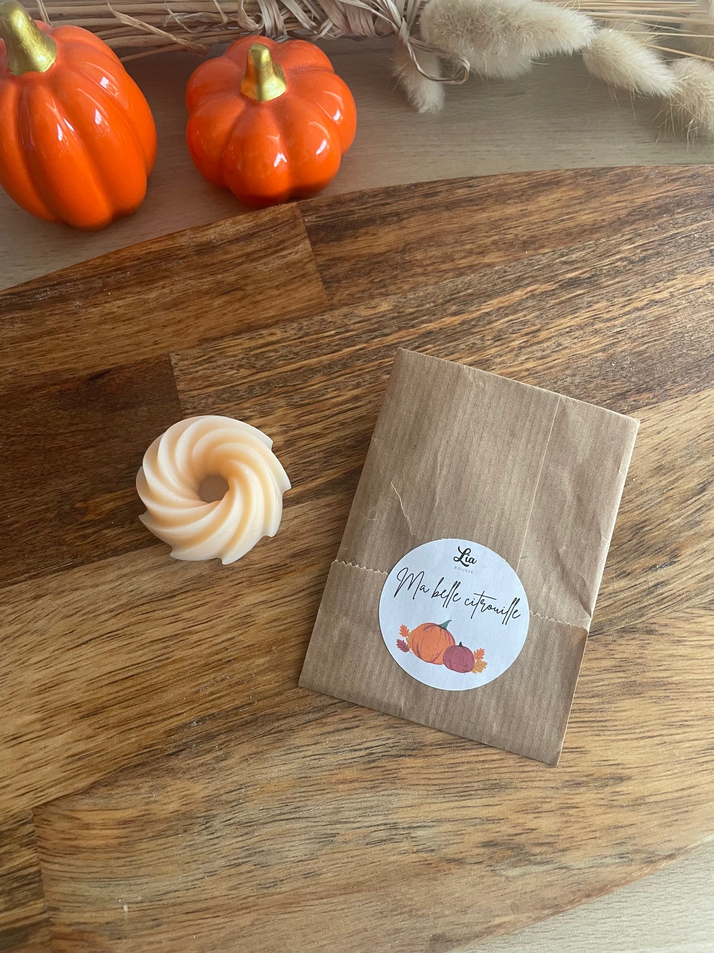 Fondant parfumé - Galet de Cire Parfumé - senteur Ma Belle Citrouille