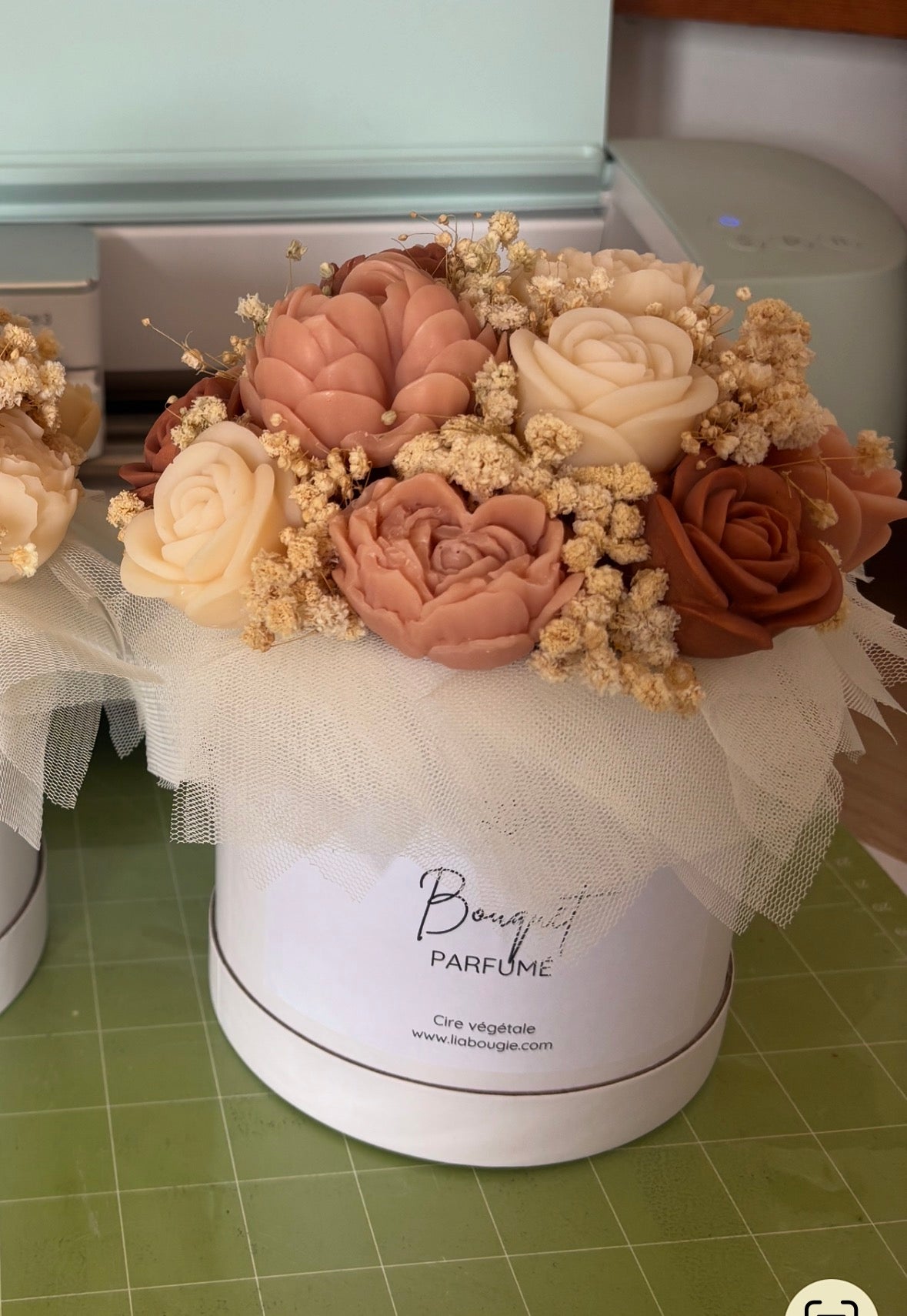 Bouquet de fleurs de Fondants Parfumés – marron beige