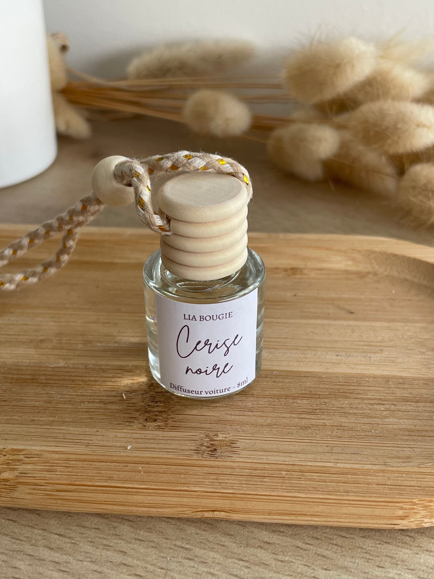 cerise noire vanille baies roses fruit musc diffuseur parfum voiture bougie fondant parfumee produit sain non toxique fait main artisanat a accrocher au retroviseur