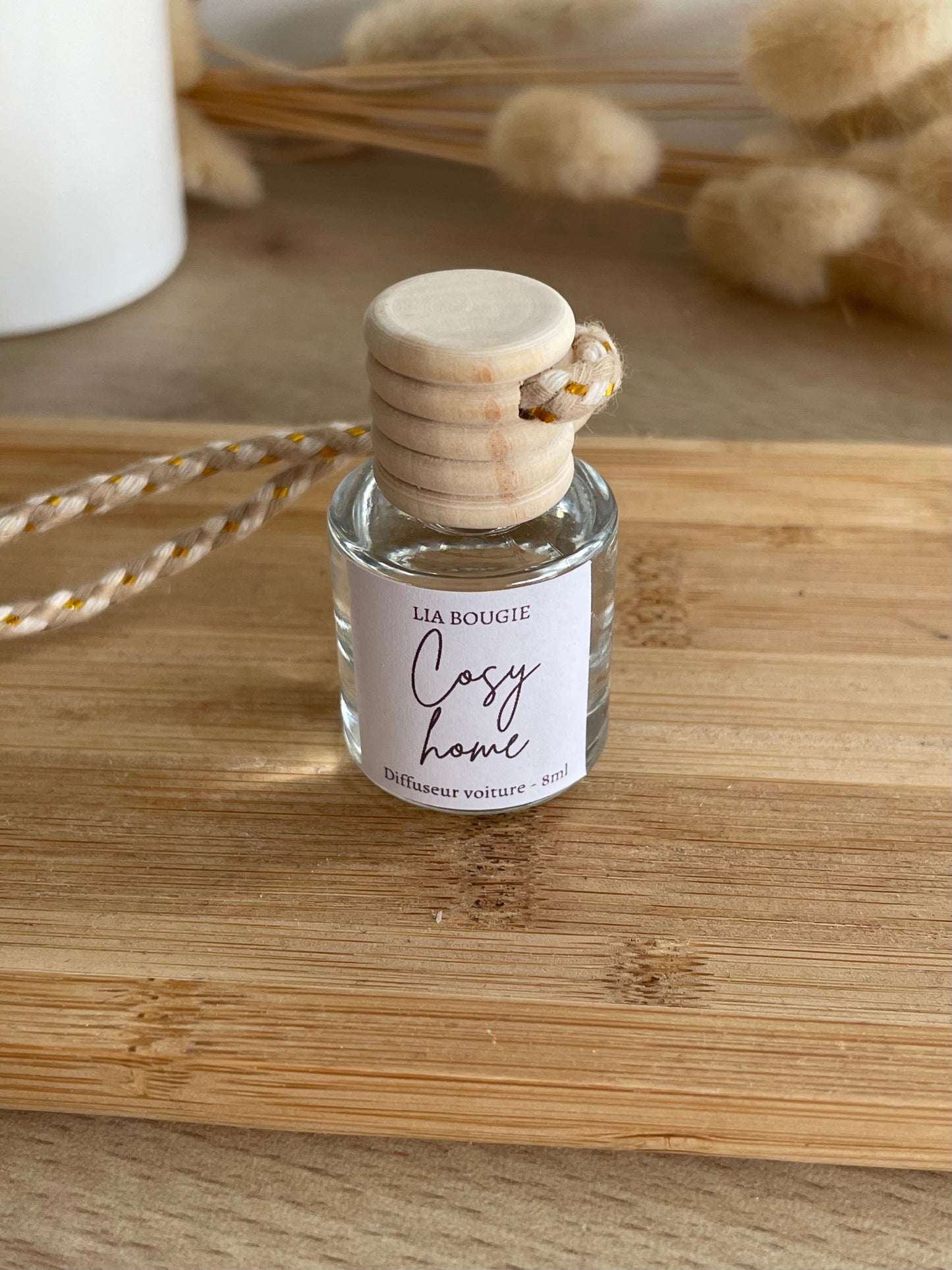 cosy home baies roses fruit musc diffuseur parfum voiture bougie fondant parfumee produit sain non toxique fait main artisanat a accrocher au retroviseur