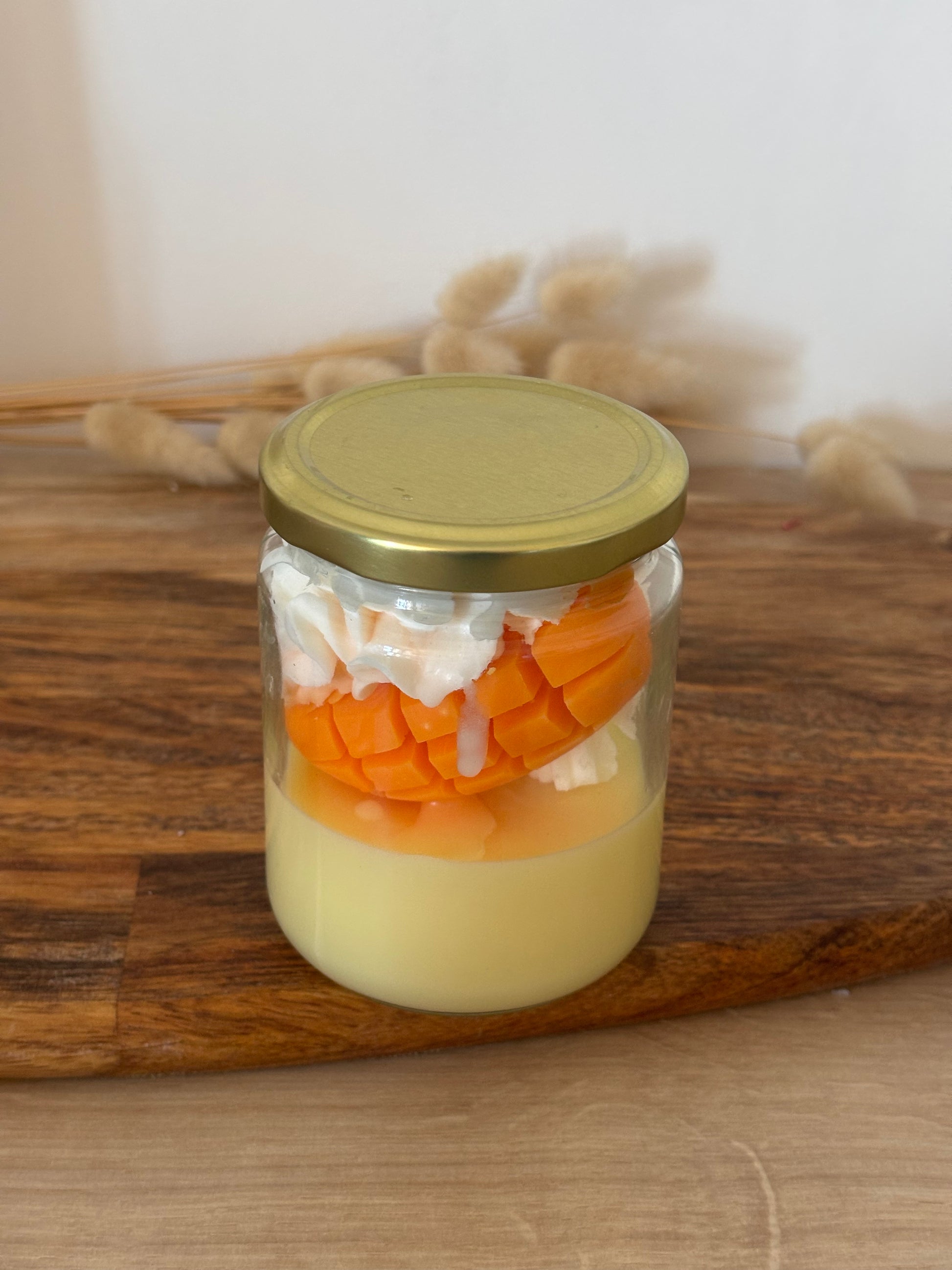Bougie parfumée chantilly mangue et coco