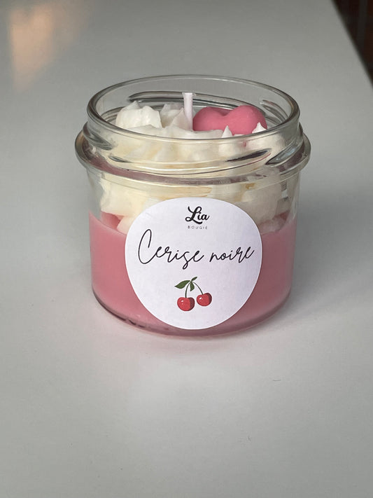 Bougie gourmande senteur Cerise noire
