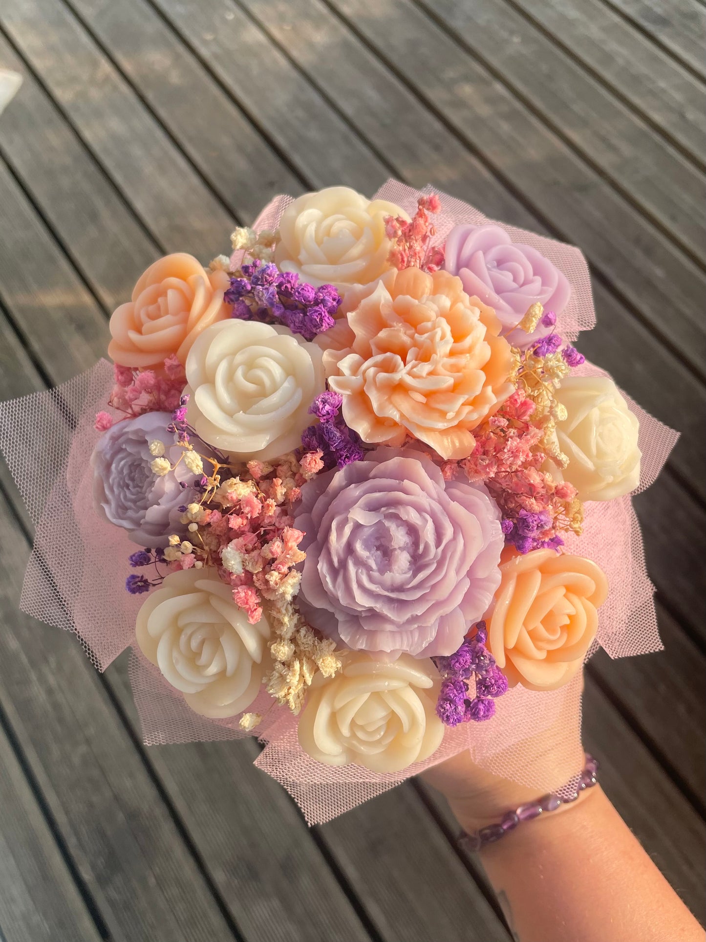 Bouquet de fleurs de Fondants Parfumés – COLORÉ / PRE-COMMANDE
