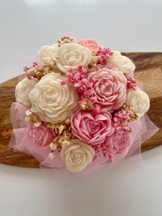 Bouquet de fleurs de Fondants Parfumés – ROSE / PRE-COMMANDE