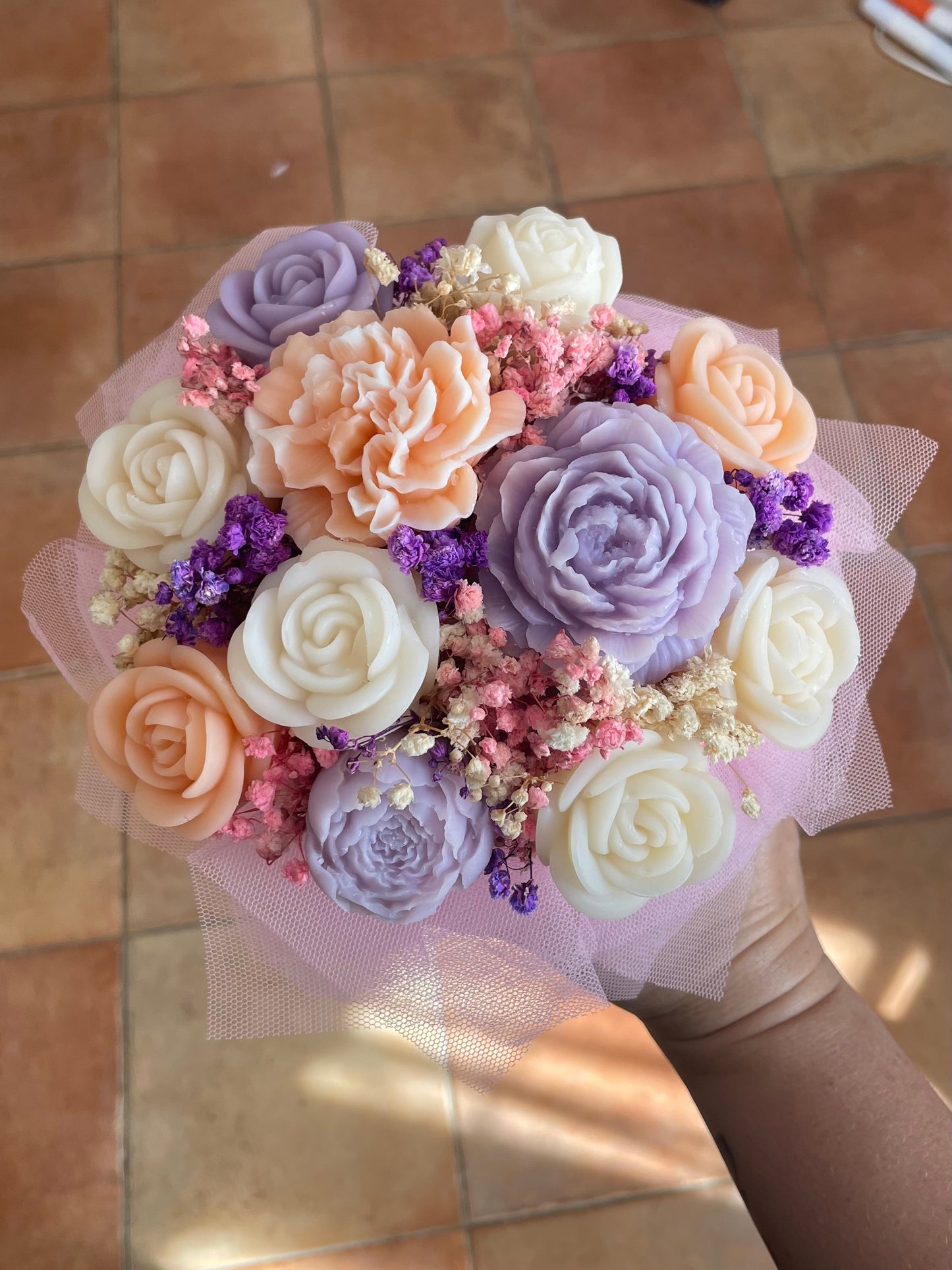 Bouquet de fleurs de Fondants Parfumés – COLORÉ / PRE-COMMANDE