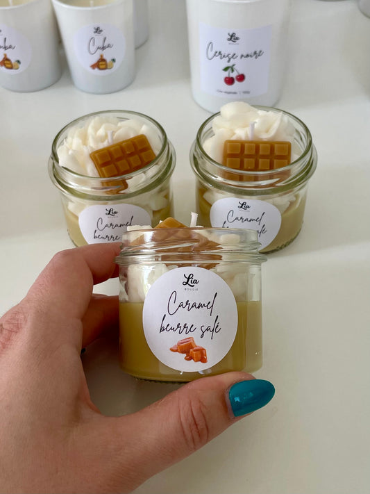 Bougie gourmande senteur Caramel au beurre salé