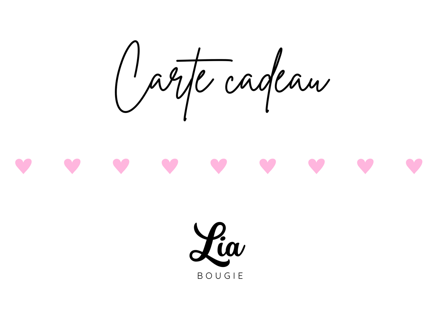 Carte cadeau lia bougie bougie parfumee fondant idee cadeau à offrir creations artisanales pour parfumer sa maison, sa voiture de facon saine