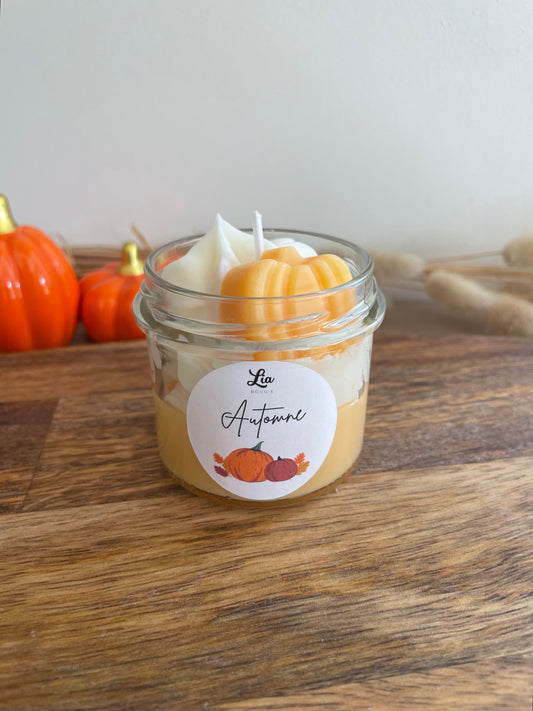 Bougie gourmande Collection Automne - senteur Lait d’amande