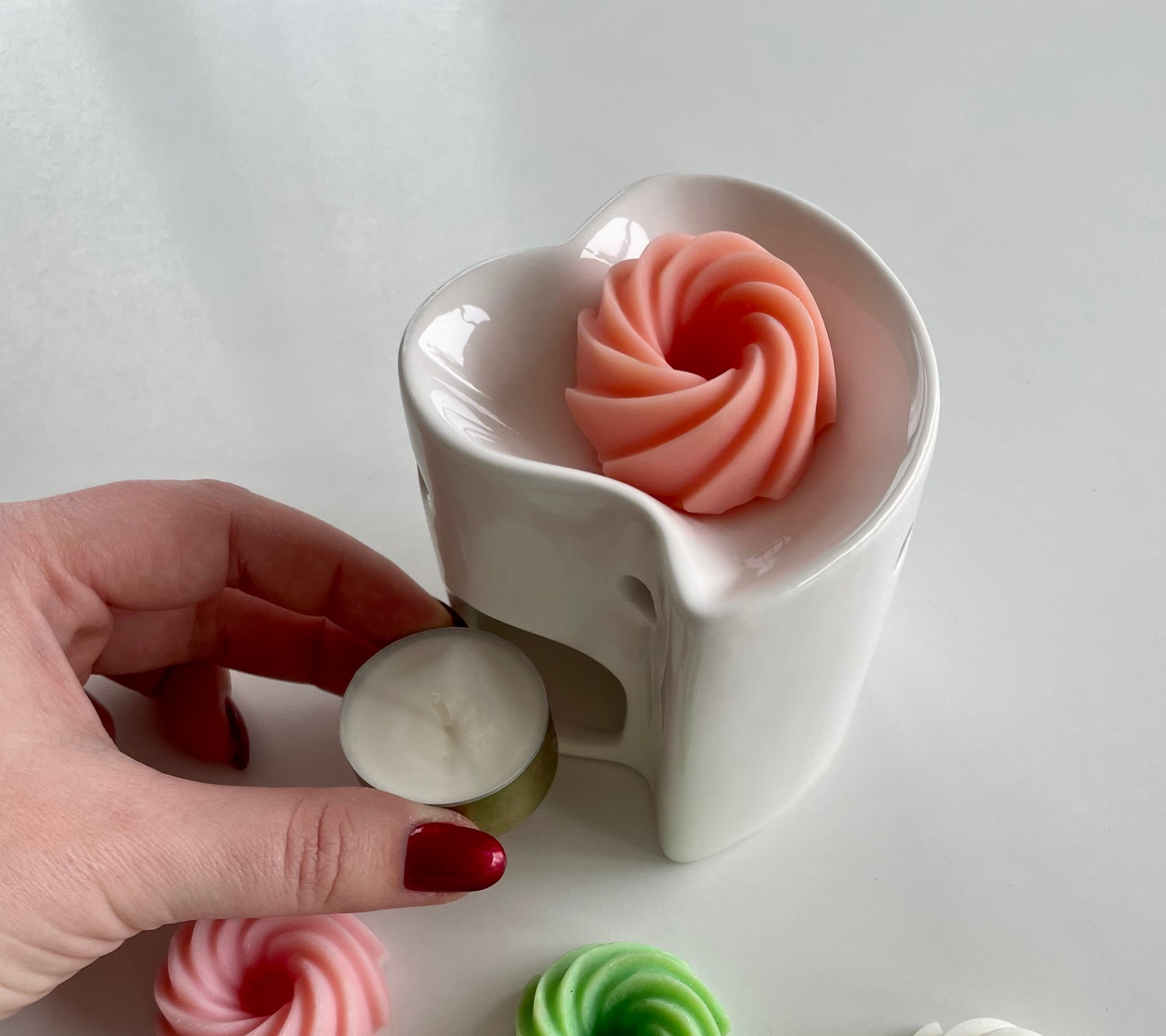 Galets de cire parfumées fondant brule parfum cire vegetale d'olive