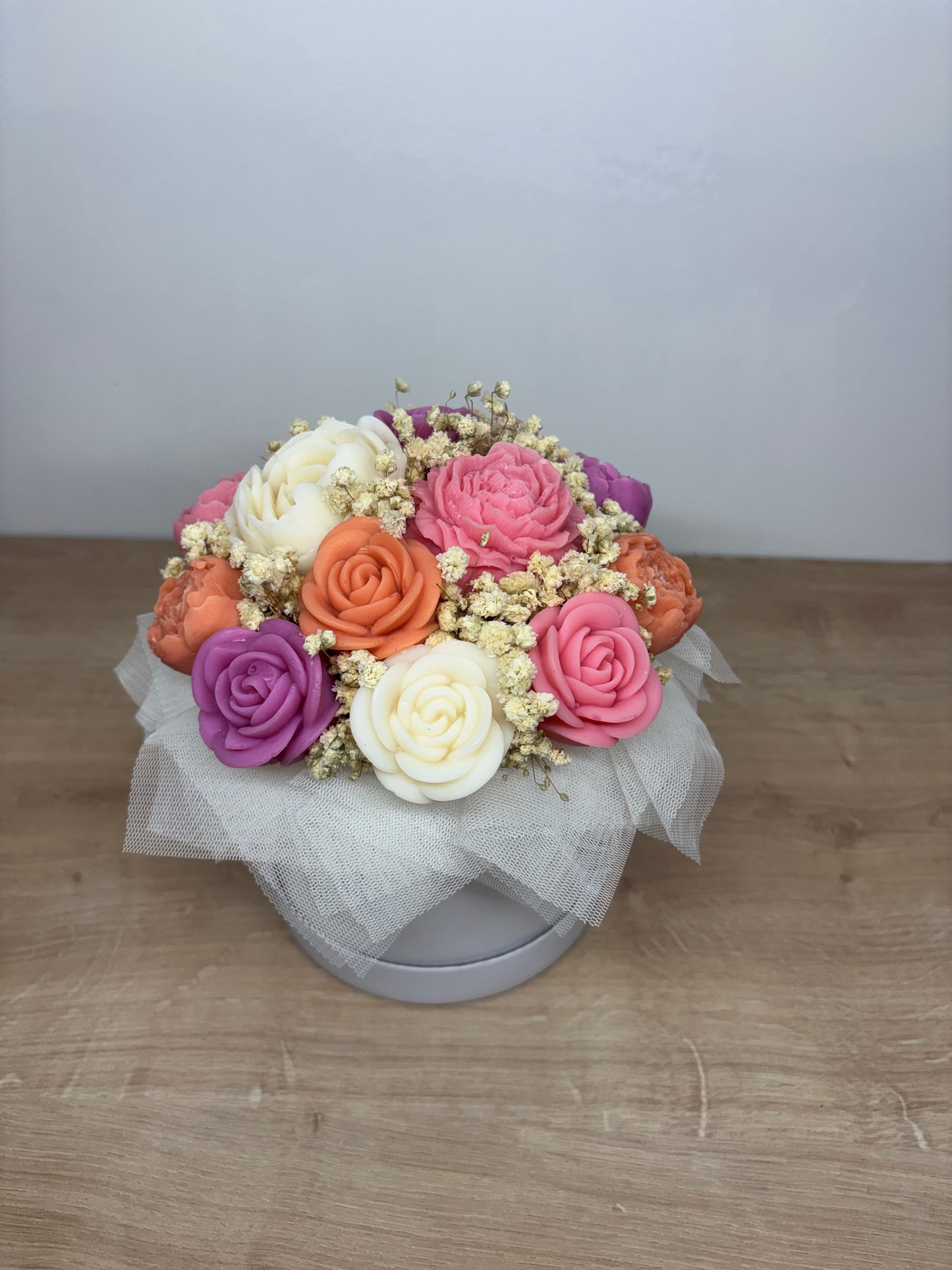 Bouquet de fleurs de Fondants Parfumés – Vanille des îles coloré