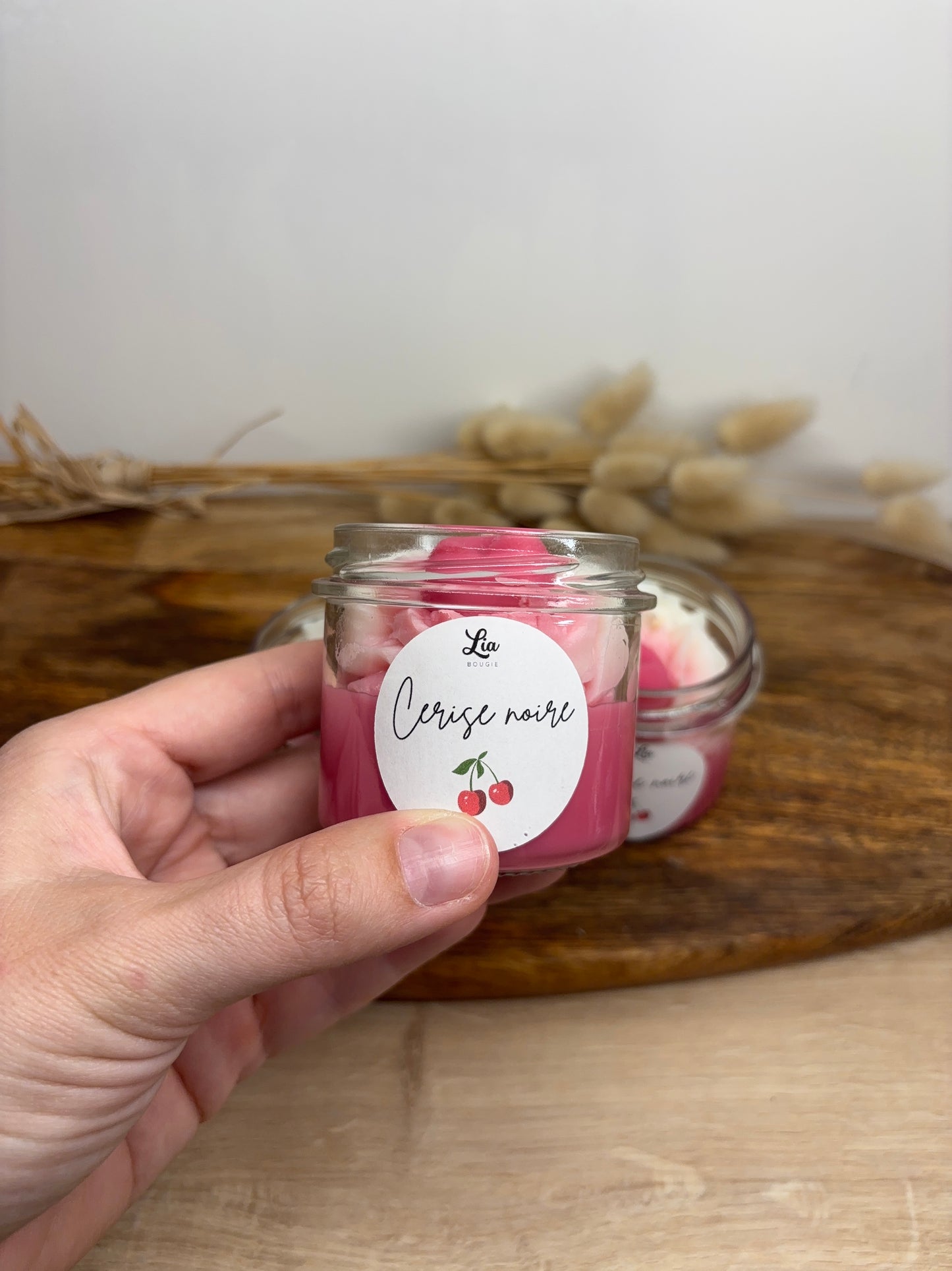 Bougie gourmande senteur Cerise noire