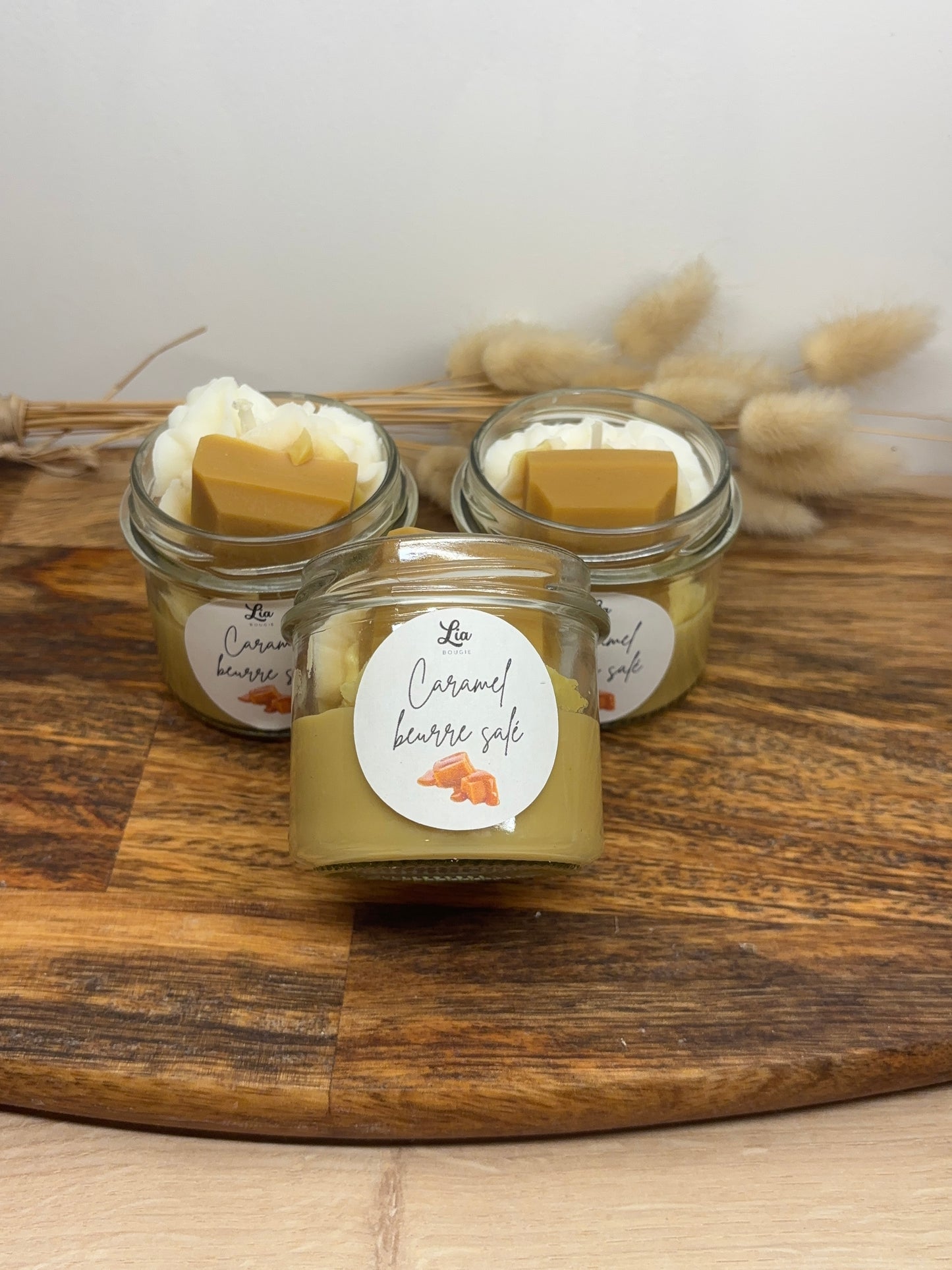 Bougie gourmande senteur Caramel au beurre salé