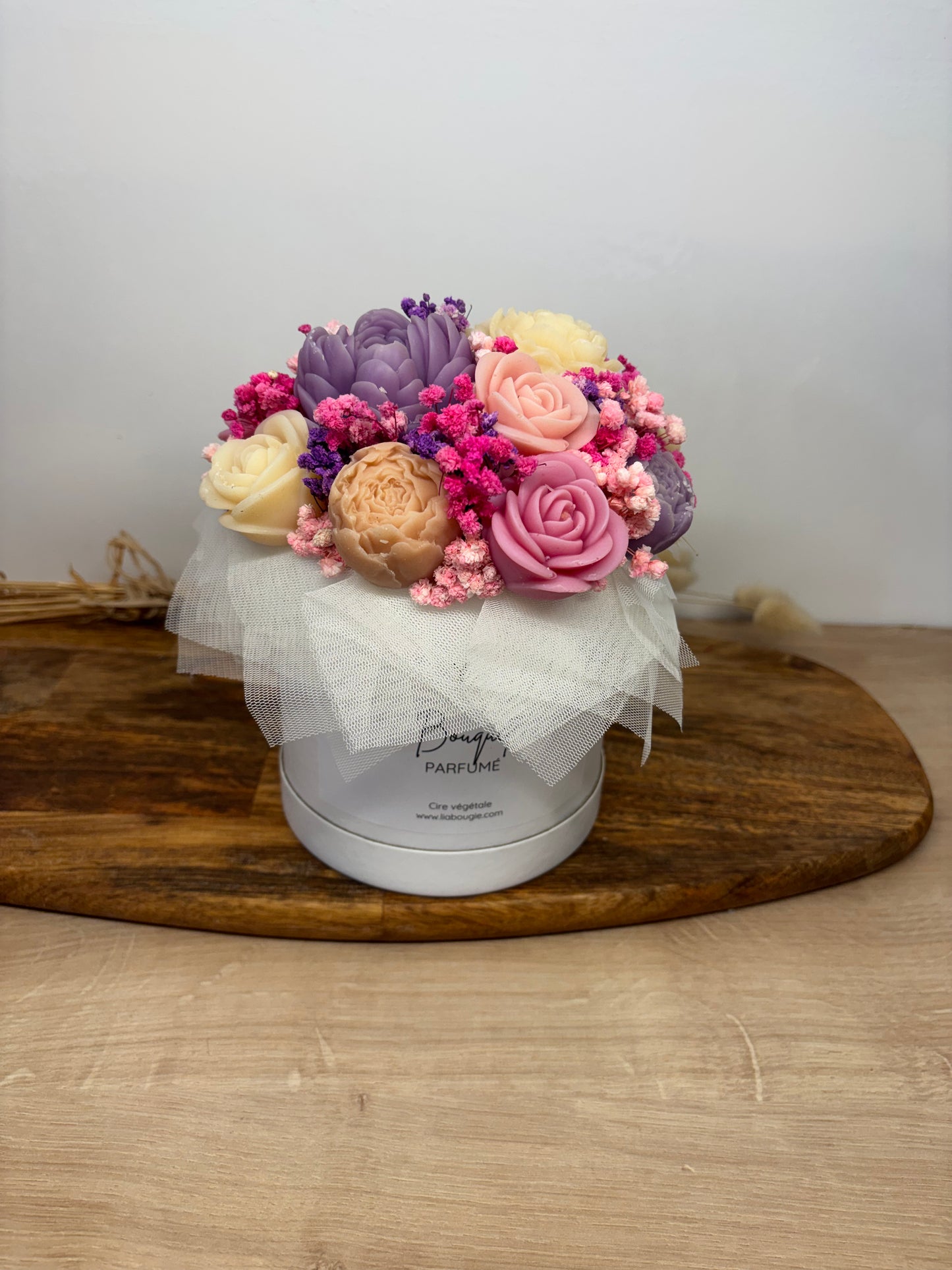 Bouquet de fleurs de Fondants Parfumés – violet rose