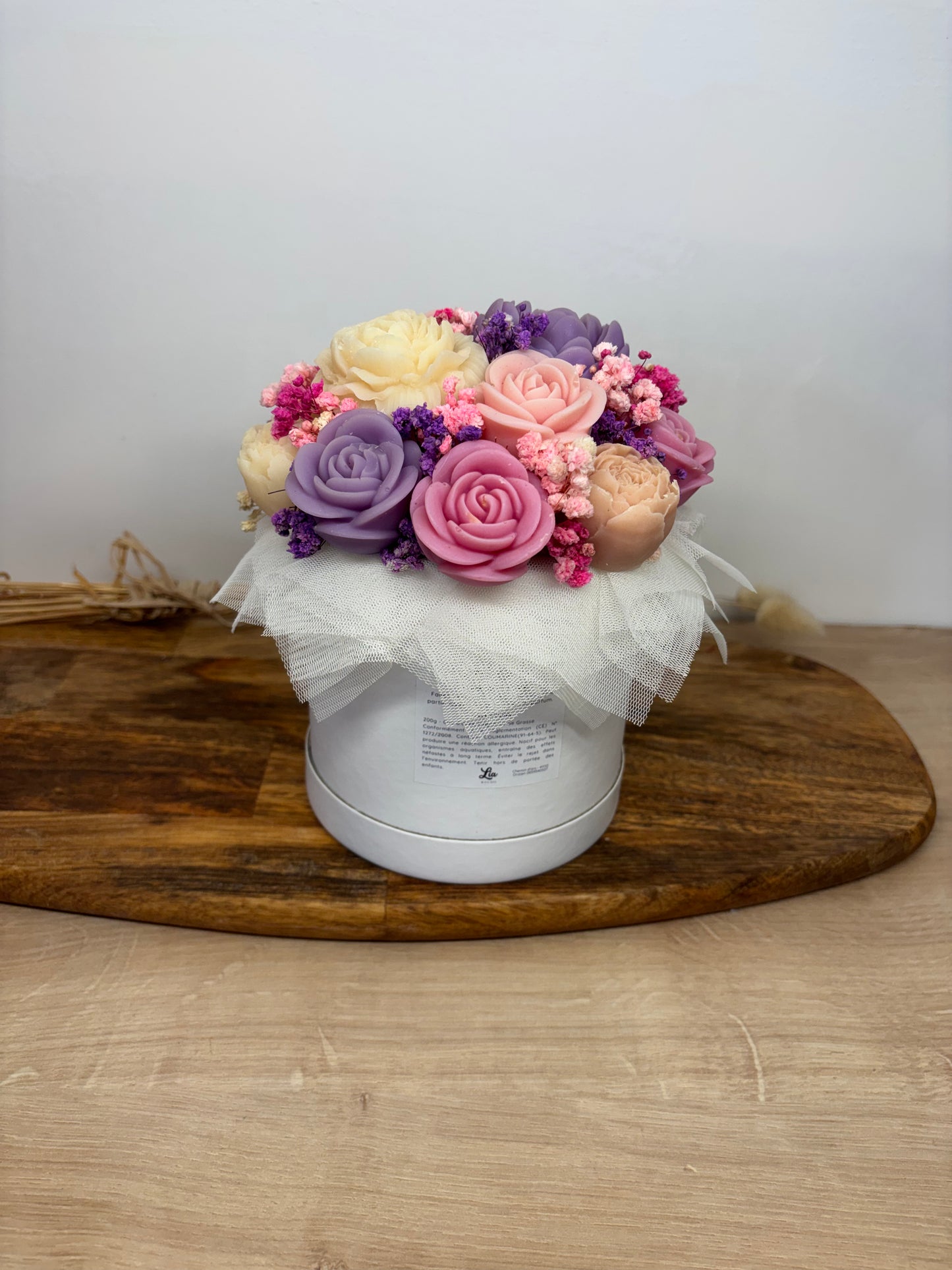 Bouquet de fleurs de Fondants Parfumés – violet rose