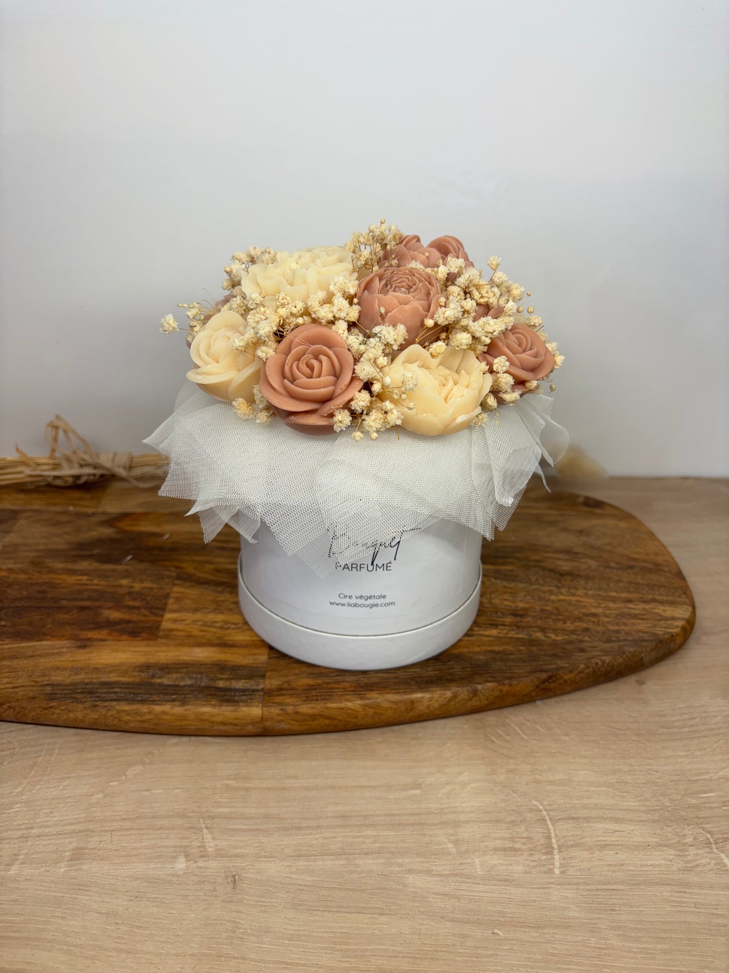 Bouquet de fleurs de Fondants Parfumés – marron beige
