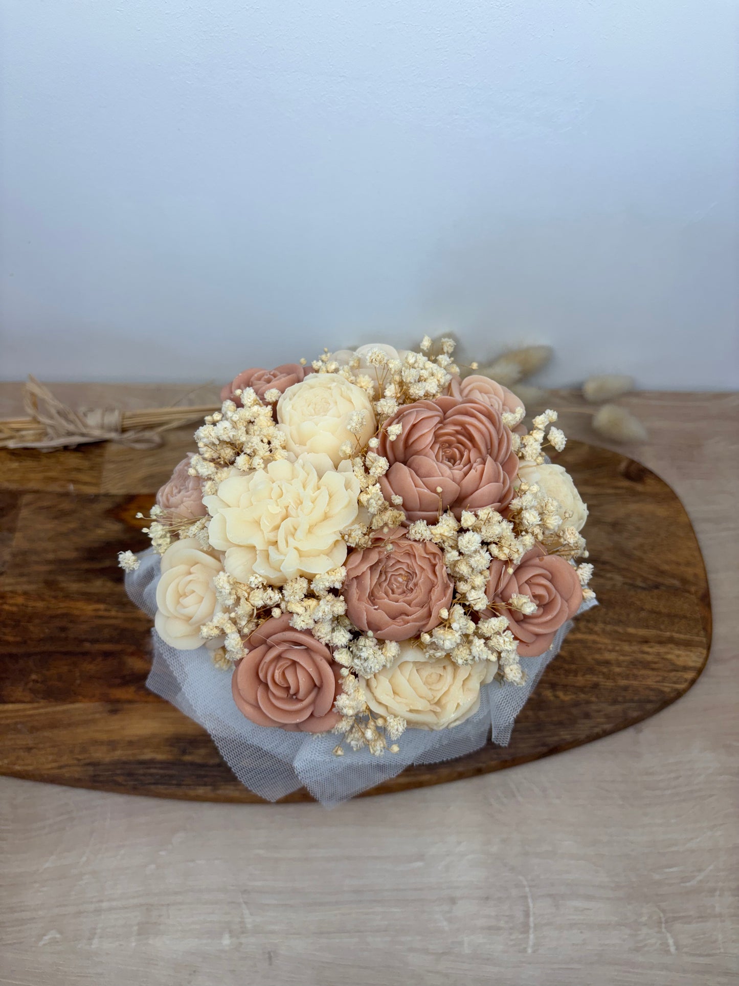 Bouquet de fleurs de Fondants Parfumés – marron beige