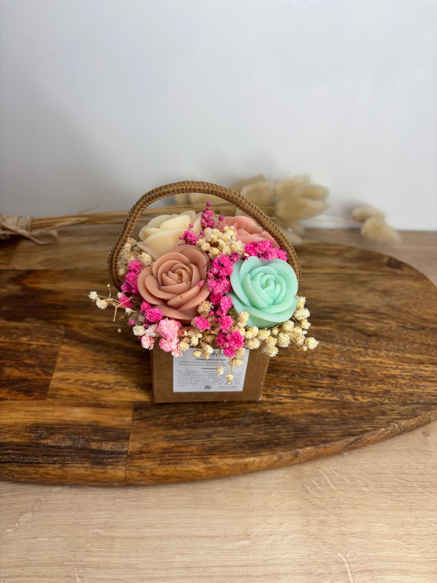 Petit Bouquet de fleurs de Fondants Parfumés – Vanille des Îles (Modèle 2)