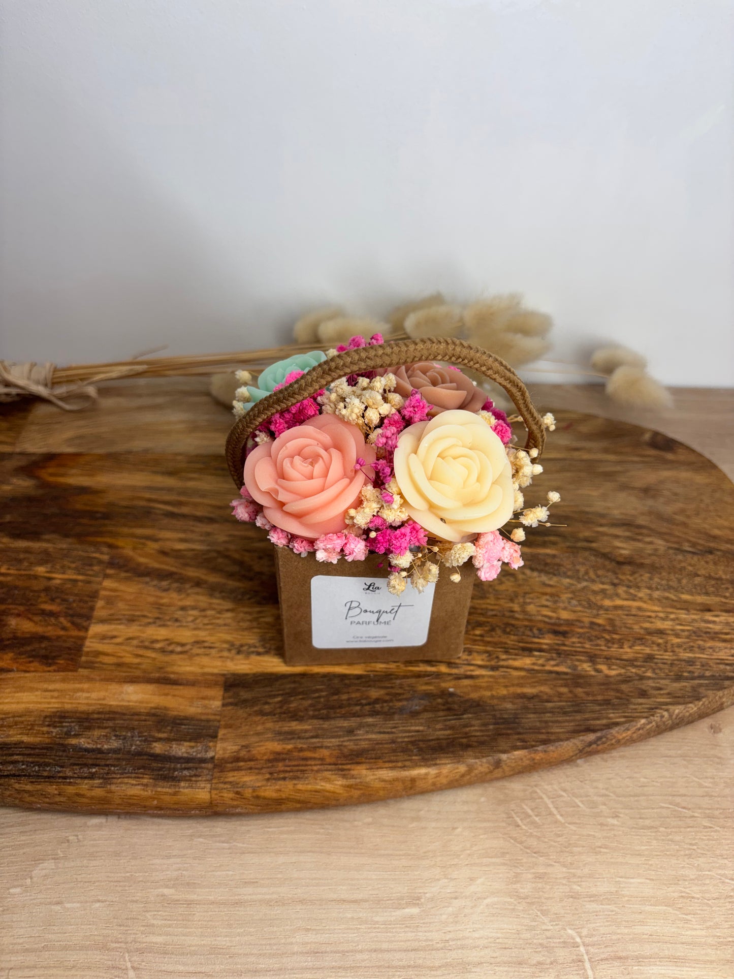 Petit Bouquet de fleurs de Fondants Parfumés – Vanille des Îles (Modèle 2)