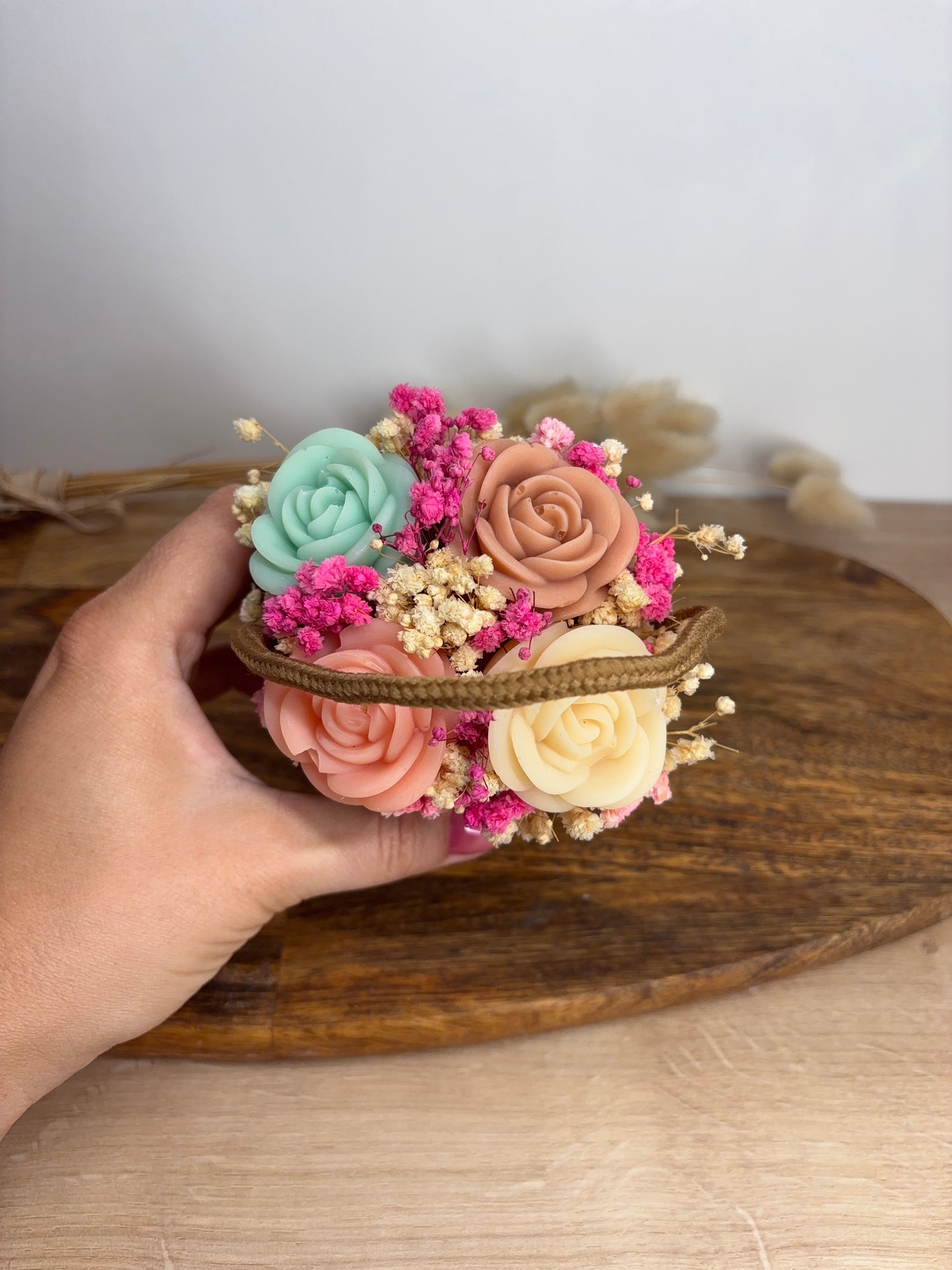 Petit Bouquet de fleurs de Fondants Parfumés – Vanille des Îles (Modèle 2)