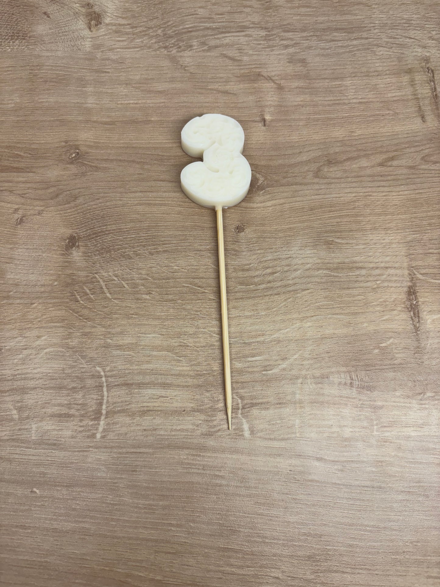 Chiffre Anniversaire en Cire (Accessoire pour Bouquet Parfumé)