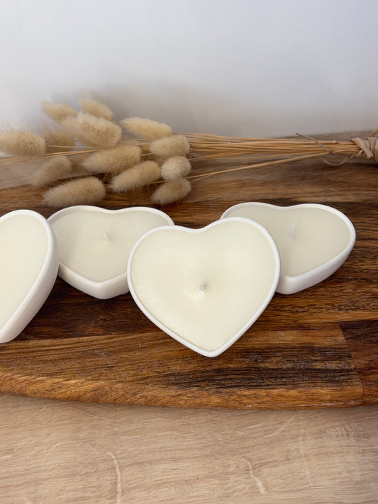 Bougie forme coeur parfumée