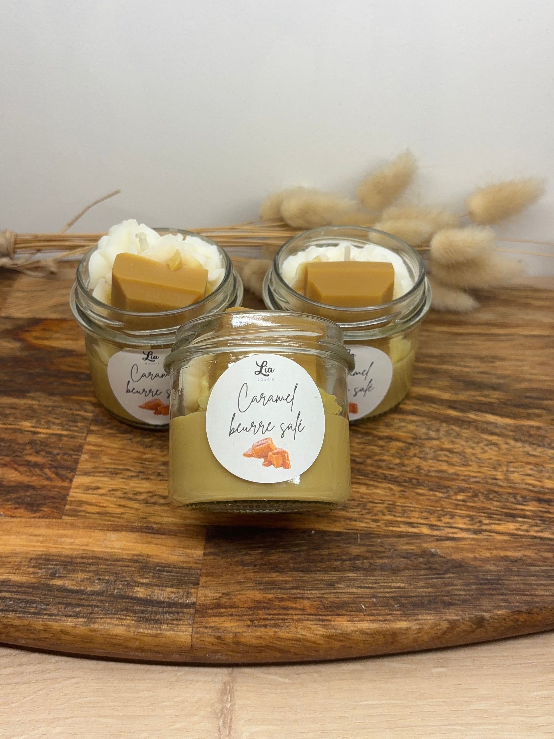 Bougie parfumée caramel beurre salé