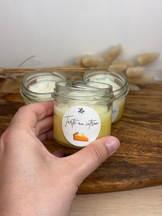Bougie gourmande senteur citron meringue