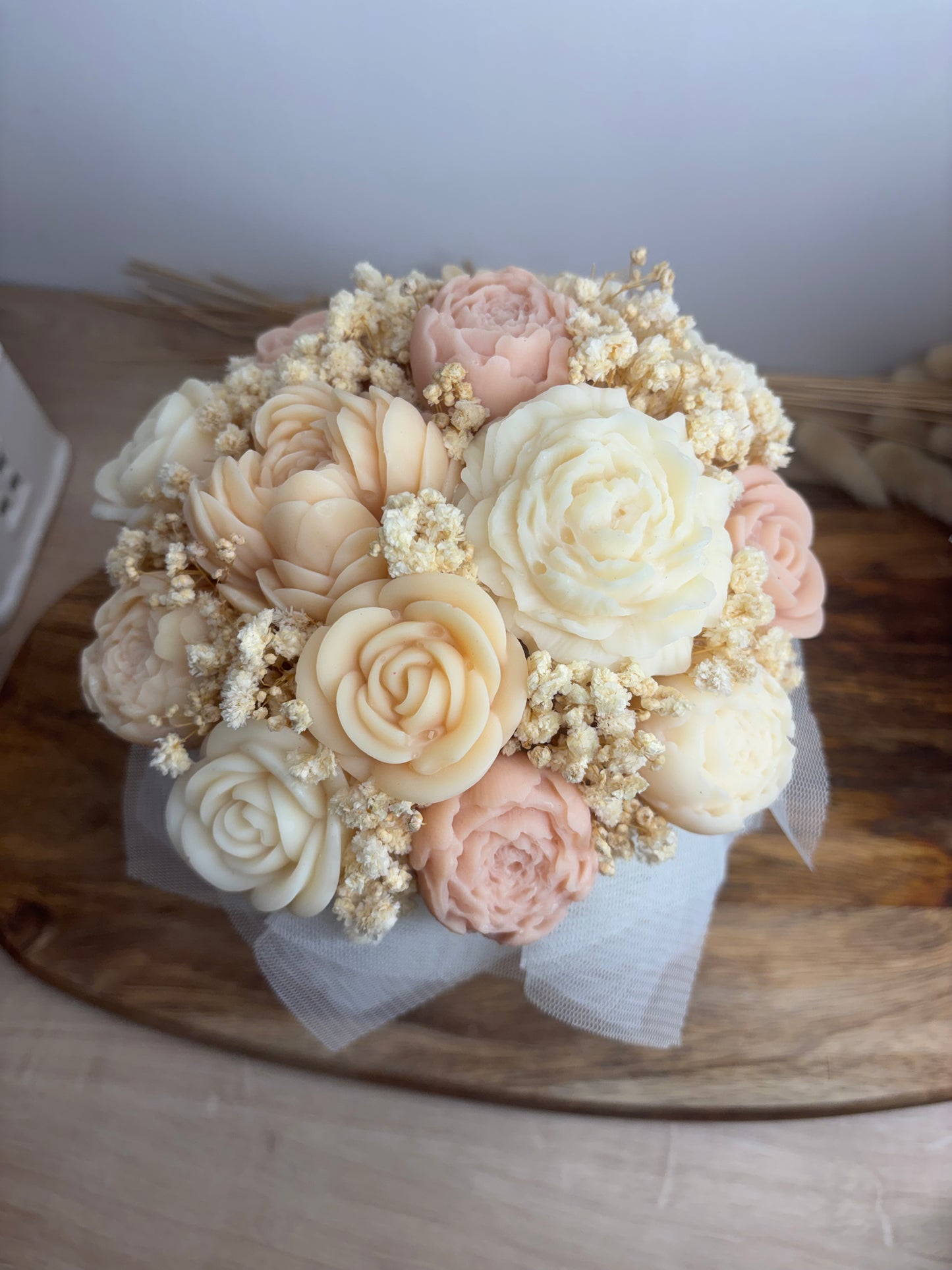 Bouquet de fleurs de Fondants Parfumés / Senteur Cuba - Beige 1