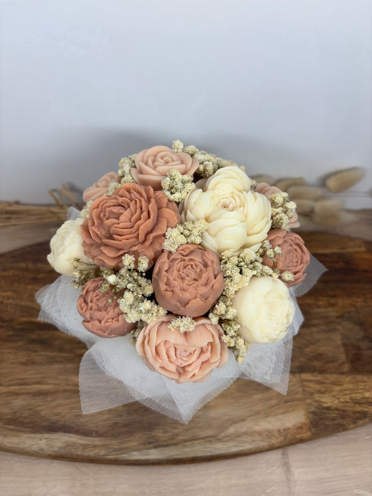 Bouquet de fleurs de Fondants Parfumés / Senteur Cuba - Marron 4
