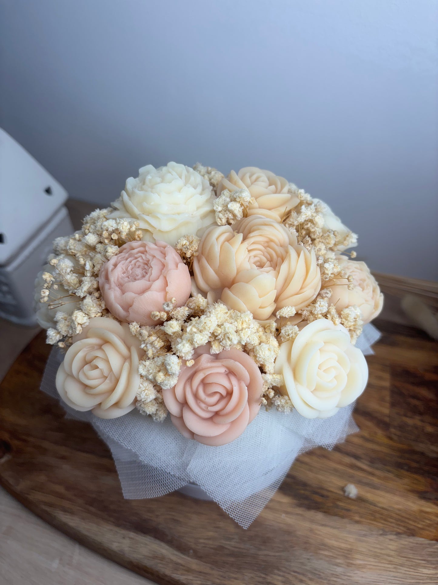 Bouquet de fleurs de Fondants Parfumés / Senteur Cuba - Beige 1