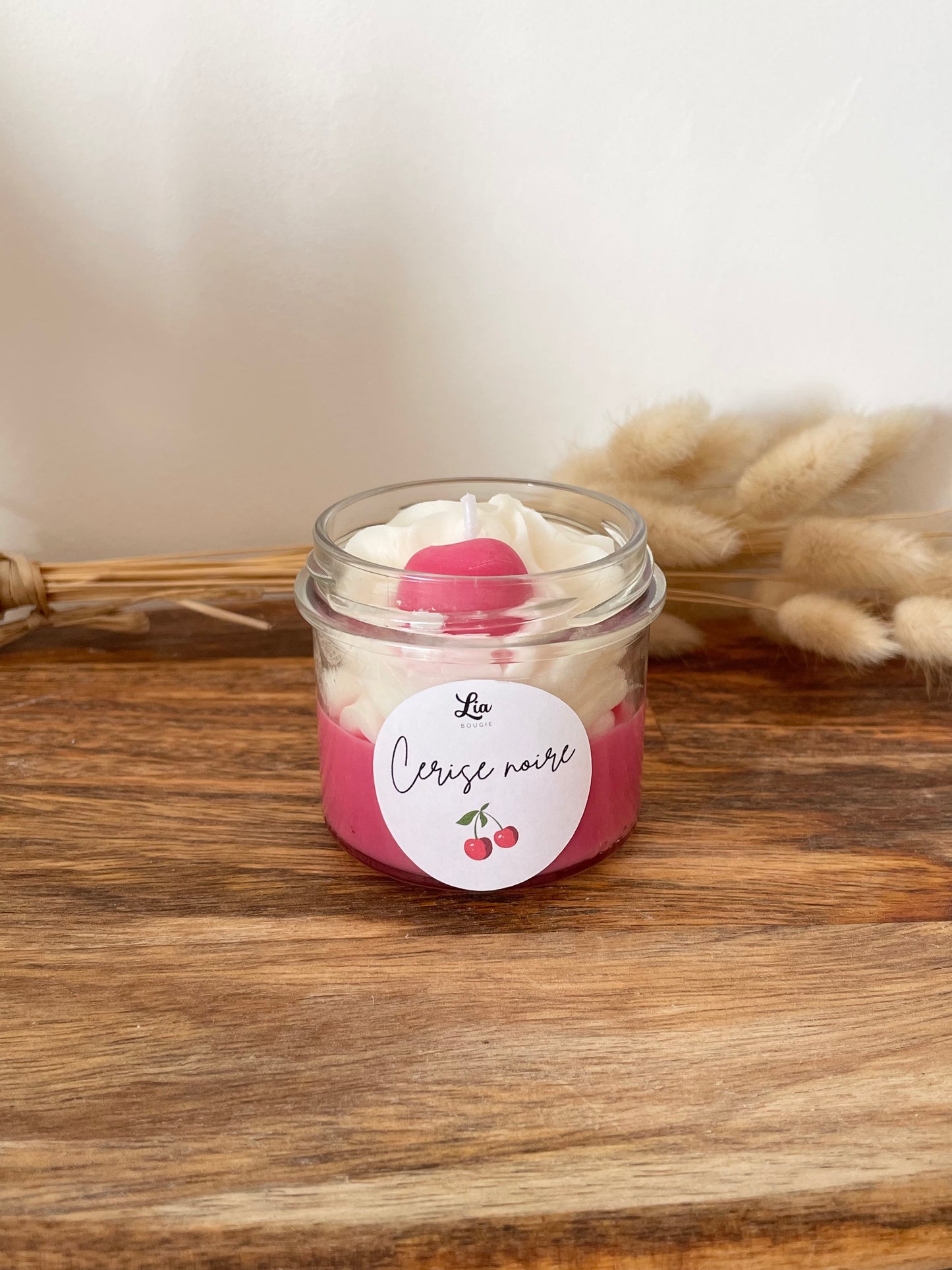 Bougie gourmande senteur Cerise noire