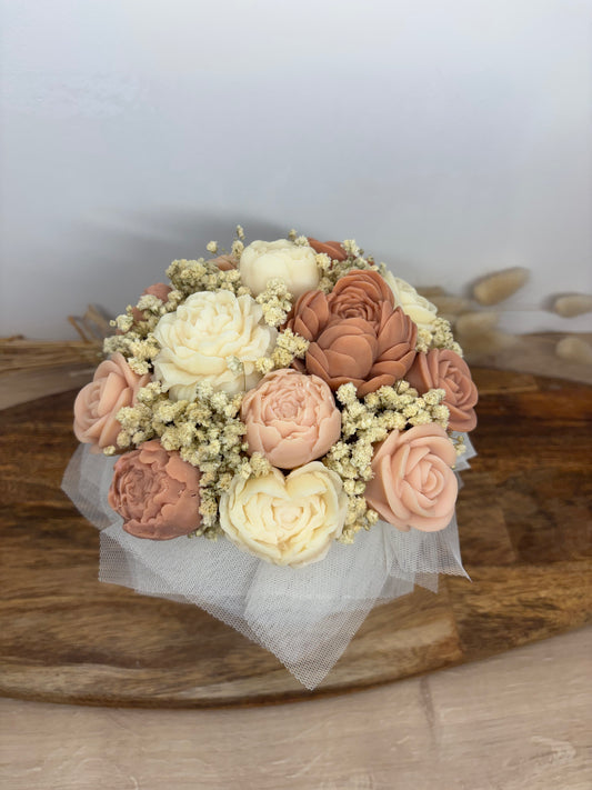 Bouquet de fleurs de Fondants Parfumés / Senteur Cuba - Marron 2